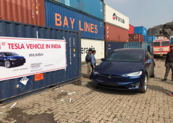 First Tesla X Model Caught Driving On Mumbai Roads
